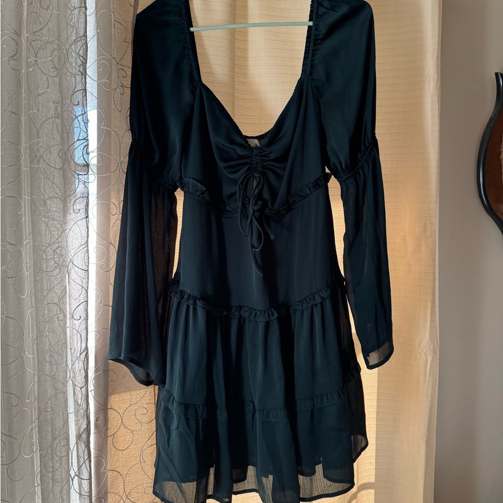 Emerald green christmas dress